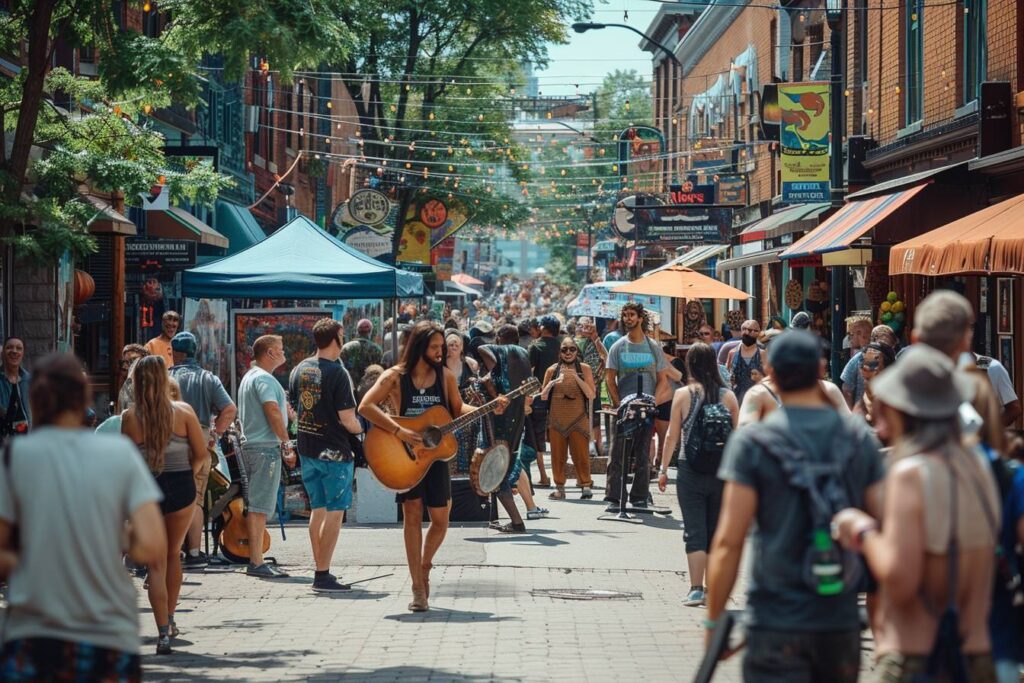 Vibrante vie culturelle à Saint-Paul avec groupes locaux se produisant en plein air